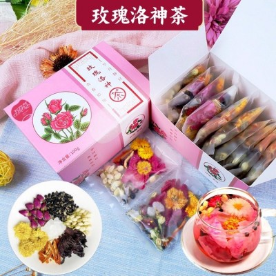女性养生茶代加工药食同源厂家一站式oem花茶玫瑰洛神袋泡茶定制图3
