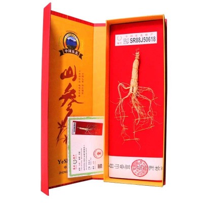 吉林长白山[山参礼盒]带证书礼袋人参东北滋补品非林下参礼盒批发图4