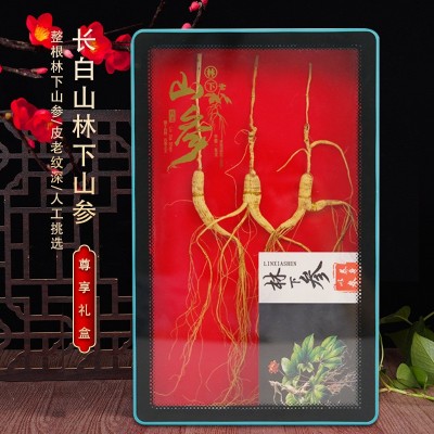 长白山林下山参10g3支装10年以上整枝林下山参礼盒滋补品干参送礼图2