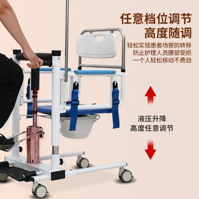 厂家现货家用多功能瘫痪老人护理液压移位机卧床病人升降起身神器图5
