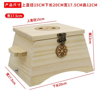 八卦腰腹部灸盒艾灸腹部艾灸盒木制可调节控温家用厂家批发图3