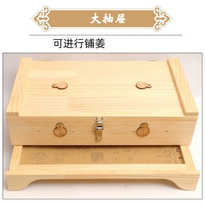 多部位艾灸箱 艾灸器具大号艾灸盒 木质可调节高度控制温度 批发图3