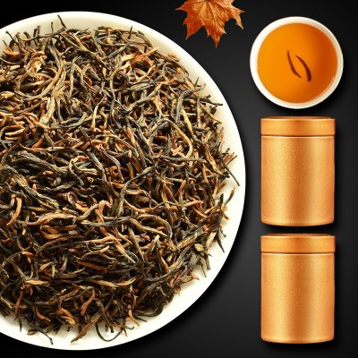 批发金骏眉红茶叶年货新茶2023红茶礼盒装套装带茶具可混批150g图2