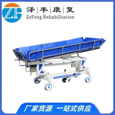 老人洗澡床瘫痪卧床失能电动手动洗浴床淋浴床养老院沐浴护理用床图2