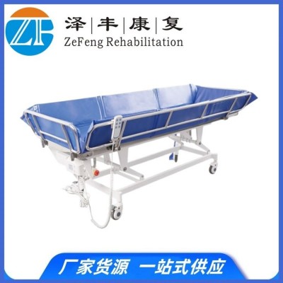老人洗澡床瘫痪卧床失能电动手动洗浴床淋浴床养老院沐浴护理用床图3