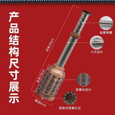 现货铜灸棒艾灸棒铜棒 古铜色随身灸铜温灸棒 艾条棒艾条温灸棒图3