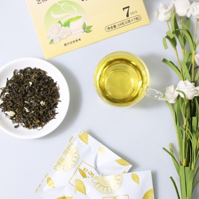 特级盒装茉莉绿茶独立包装茉莉花三角包茶包饮品厂家批发直销图3