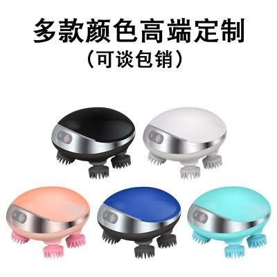 新款热敷红光家用充电动揉捏振动防水头部按摩器头皮头部按摩仪图4