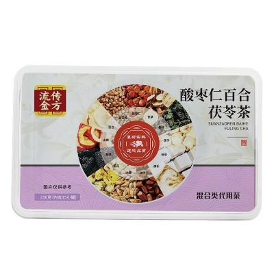 酸枣仁百合茯苓茶小罐装茶酸枣仁百合茯苓茶桑椹睡眠茶养生茶代发图5
