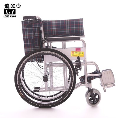 龙旺轮椅 加厚钢管软座垫不带坐便老年人残疾人轮椅批发厂家批发图4