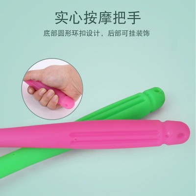 按摩捶批发 颈椎肩经络拍打器硅胶棒敲打锤子 手持式后背经络捶图3