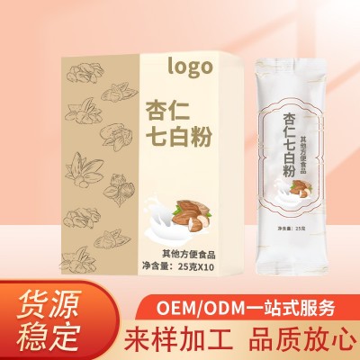 杏仁七白粉饮杏仁莲子百合粉代餐粉 oem贴牌杏仁粉奶昔轻食代餐粥图1