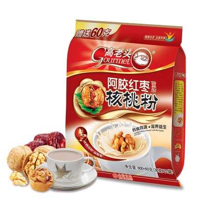 高老头牛奶加钙核桃粉660g速溶冲饮核桃乳营养早代餐粉袋装22小包图4