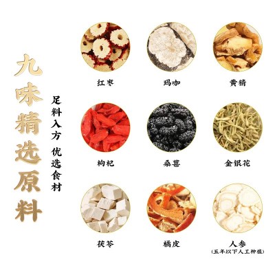 人参黄精五宝肾茶五宝茶枸杞黄精内调男人养生茶图2