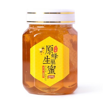 蜂巢蜜农场直供瓶装土蜂蜜结晶现货批发百花蜜500g一件代发蜂巢蜜图5