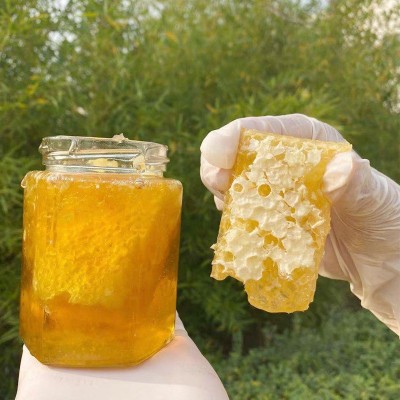 蜂蜜厂家代发瓶装蜂窝蜜百花蜂巢蜜荆条蜂巢蜜嚼着吃蜂窝蜜特产图3