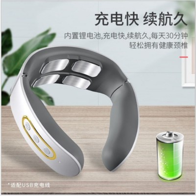 智能全身经络按摩颈椎仪颈椎按摩器颈椎按摩仪脉冲加热护颈仪图6