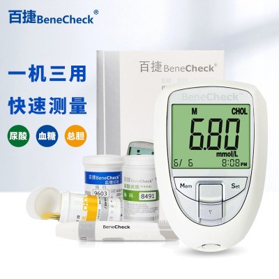 中国台湾百捷蓝牙分析仪尿酸总胆固醇血糖检测仪器精准家用蓝牙版图5