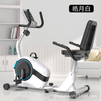 跨境下肢功率车卧式健身车家用磁控车室内踏步磁控健身车健身器材图3