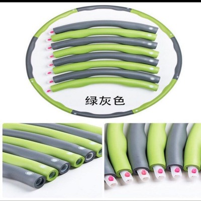 塑料呼啦圈8节 可拆卸海绵儿童成人健身按摩呼拉圈可拆装组合批发2个图3