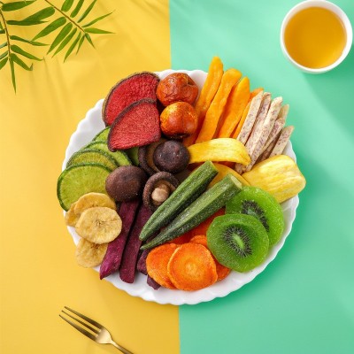 雅集什锦果蔬脆综合混合装蔬菜12种干果干低温熟化美味网红零食2袋图3