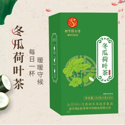 北京冬瓜荷叶茶盒装独立包装代用茶批发抖音同款袋泡花草茶 2盒图2