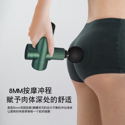 Usb迷你筋膜枪配无刷电机女用震动全身充电金属MINI按摩枪2台图2