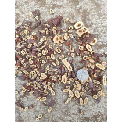 产地供应灵芝切片 灵芝茶丁 黑灵芝片 黑灵芝丁 自产自销 10公斤图5