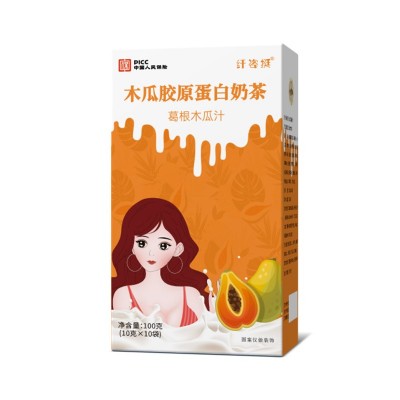 木瓜葛根粉女性营养美胸膳食纤维代餐粉胶原蛋白固体饮料抖音代发图5