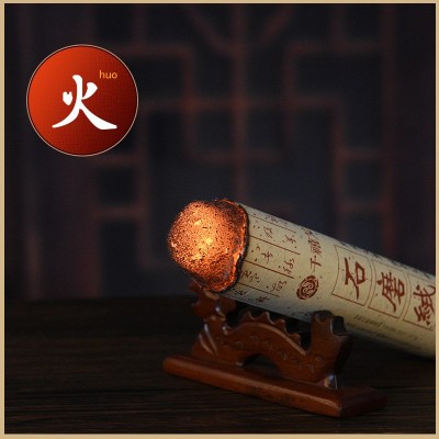 石磨绒长纤维艾绒艾条艾柱雷火条4cm加粗大艾灸条艾灸艾草条代发图2