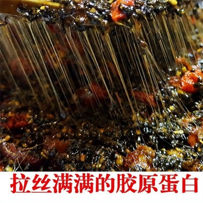 山东阿胶片批发阿胶源自东阿厂家ejiao驴胶滋补品240克铁盒阿胶块图4
