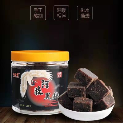 【分销】阿胶黑糖200克 抖音网红货源山东东阿传统滋补品黑糖图2