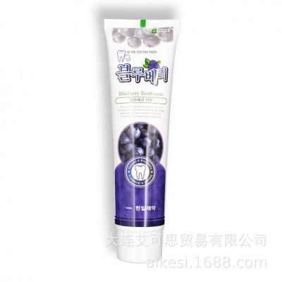 韩国进口NANO韩一蓝莓水果牙膏3支图5