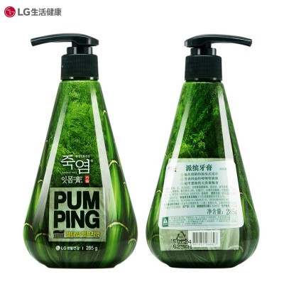 韩国进口LG按压式液体派缤牙膏3瓶图2