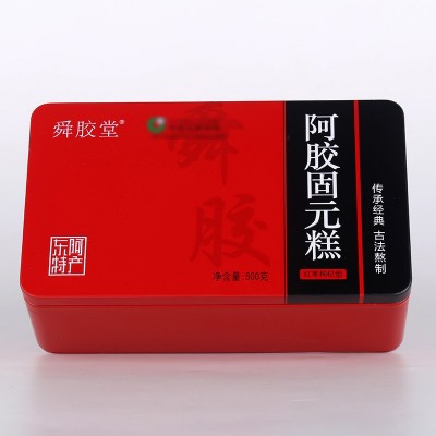 批发阿胶糕500g铁盒装即食固元膏糕 批发供应招代理图5