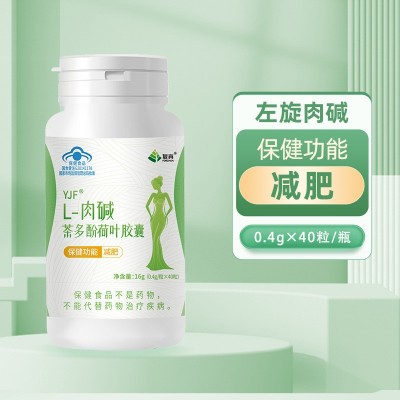 减肥产品胶囊片蓝帽保健食品左旋肉碱茶多酚荷叶胶囊减肥厂家批发图2
