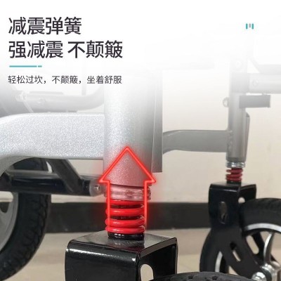 电动轮椅厂家批发 四轮老人残疾人智能轻便代步车 智能电动轮椅图3