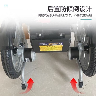 电动轮椅厂家批发 四轮老人残疾人智能轻便代步车 智能电动轮椅图2