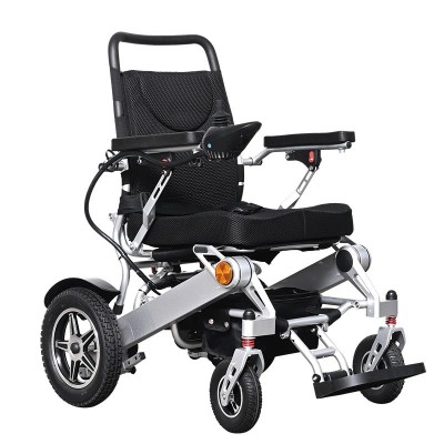 外贸出口折叠电动轮椅厂家老年残疾人全自动智能电动轮椅车代步车