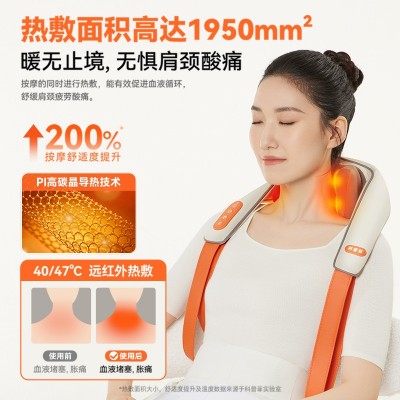 科普菲颈椎按摩器肩颈腰部背部脖子枕肩膀斜方肌颈部按摩仪神器图3