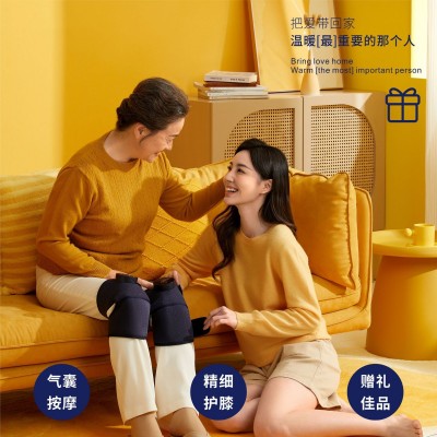 电发热膝盖按摩器充电式护膝震动按摩仪老人智能温控热敷理疗仪图4