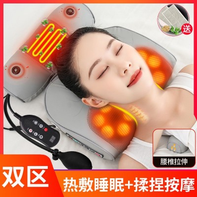 批发颈椎按摩仪器颈部按摩枕头颈肩颈腰部靠垫枕多功能揉捏枕家用图2