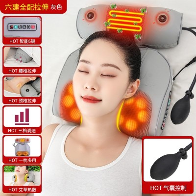批发颈椎按摩仪器颈部按摩枕头颈肩颈腰部靠垫枕多功能揉捏枕家用图1