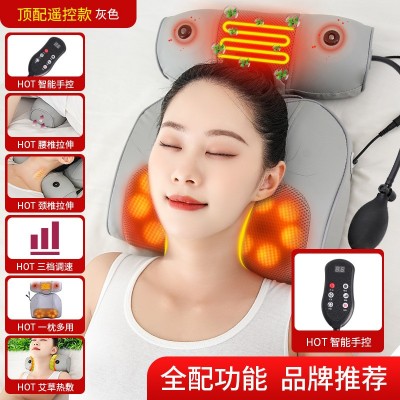 批发颈椎按摩仪器颈部按摩枕头颈肩颈腰部靠垫枕多功能揉捏枕家用图3