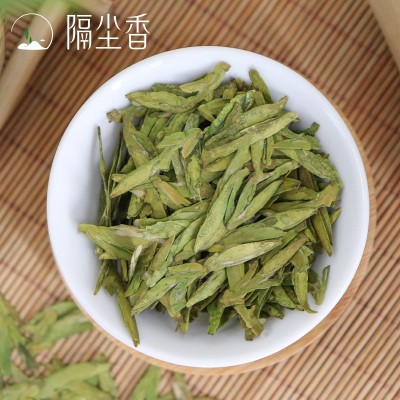 龙井43绿茶豆香茶叶批发散装明前传统大佛纸包250g特级春茶龙井茶图2