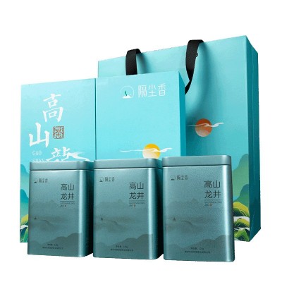 送礼年货新茶特级龙井绿茶礼盒装茶叶批发浓香型明前龙井茶图4