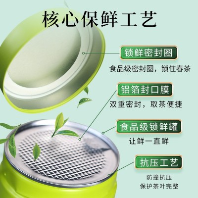 厂家批发茶礼年货龙井新茶明前特级绿茶茶叶罐装礼盒装龙井茶图2