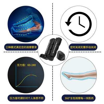 空气波压缩腿部按摩仪跨境压力气动大腿脚胳膊气压肌肉按摩器厂家图2