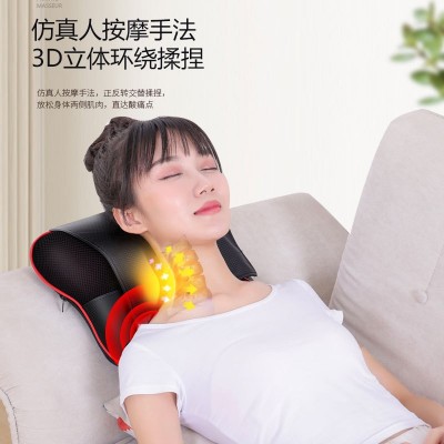 按摩枕多功能全身按摩家用电动靠垫按摩仪按摩器背部腰部腿部颈椎图2