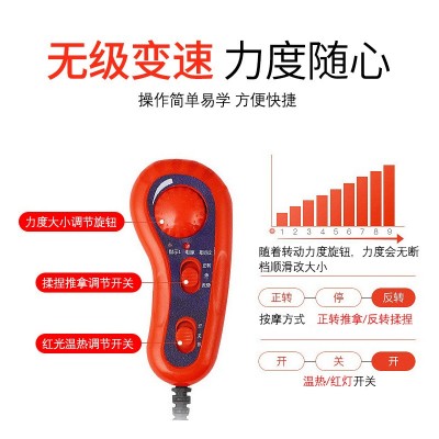 家用靠垫个人护理电动按摩仪肩脖腰部按摩器颈椎深度夹捏按摩枕头图4